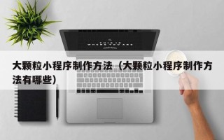 温县大颗粒小程序制作方法（大颗粒小程序制作方法有哪些）